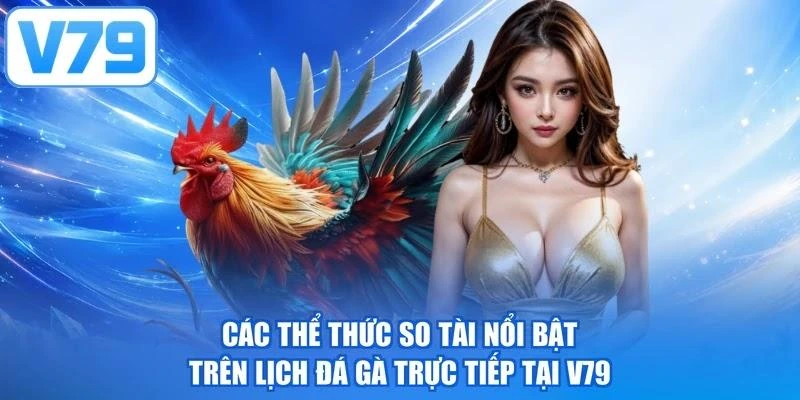 Các thể thức so tài nổi bật trên lịch đá gà trực tiếp tại V79