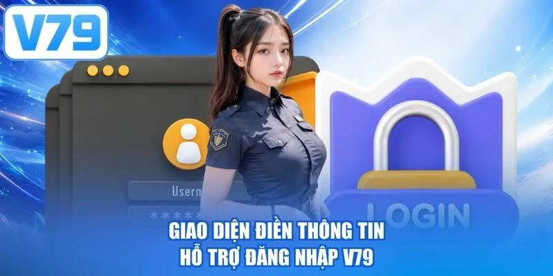 Giao diện điền thông tin hỗ trợ đăng nhập V79