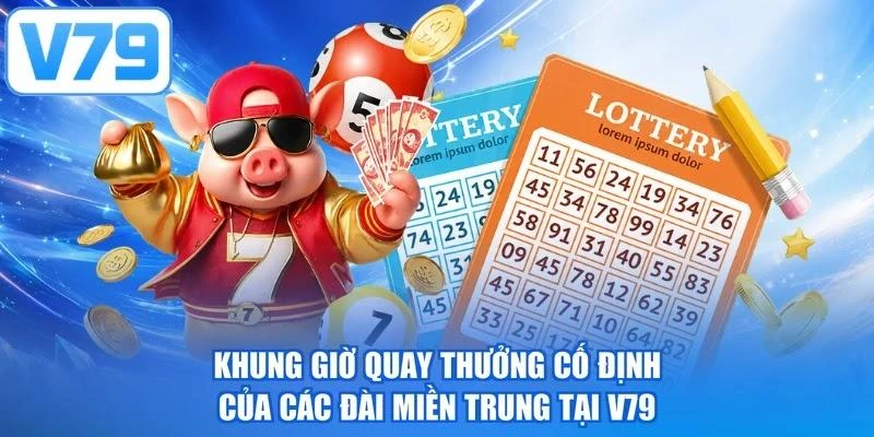 Khung giờ quay thưởng cố định của các đài miền Trung tại V79